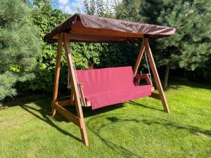 Матрас Бордовый для деревянных качелей СЕЛЕНА