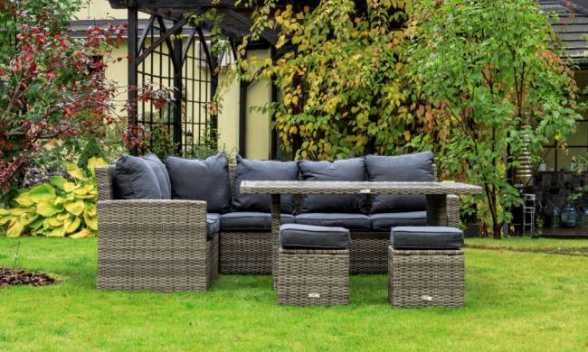 ZORRO серый комплект мебели из искусственного ротанга