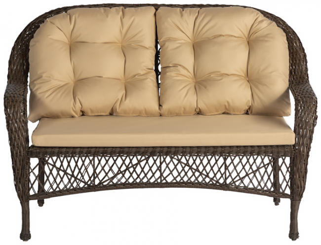 Обеденная группа GIZA M (Гиза) коричневая из искусственного ротанга