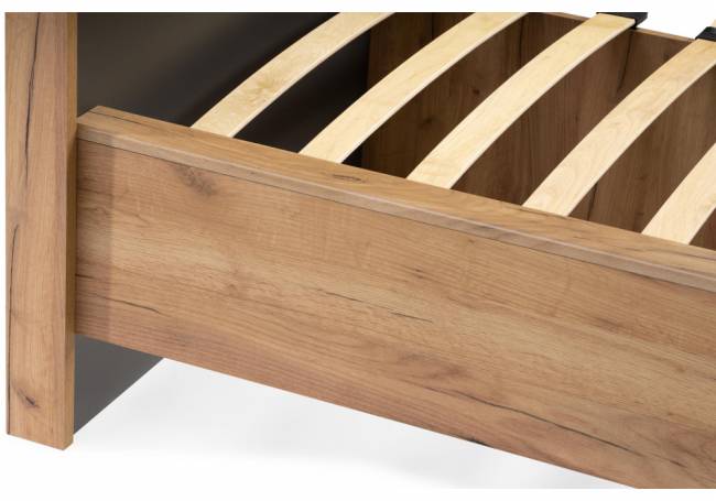 Кровать Клауд 160х200 парящая дуб крафт золотой / антрацит