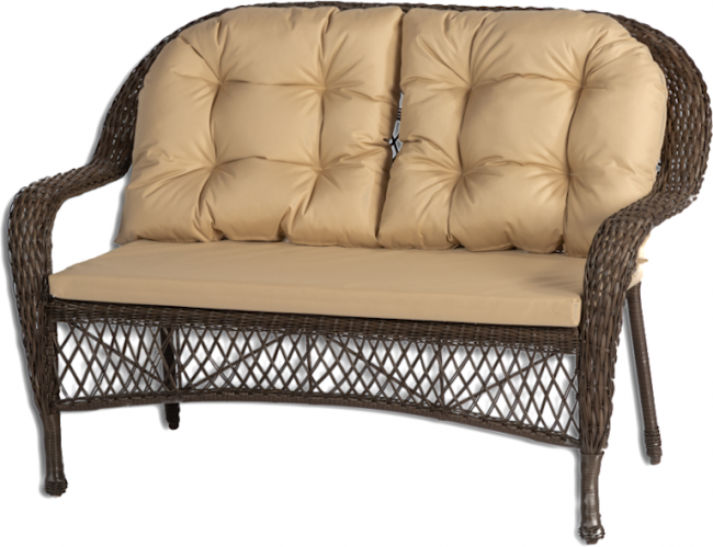 Обеденная группа GIZA 2XL (Гиза) коричневая из искусственного ротанга