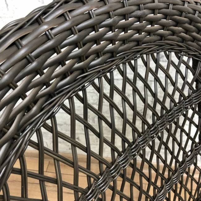 Обеденная группа GIZA 2XL (Гиза) коричневая из искусственного ротанга