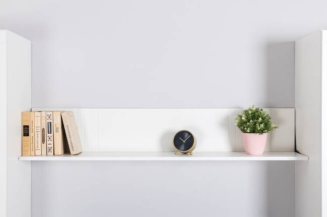 Комод с сервантом и навесной полкой Валенсия цвет белый шагрень Комод с сервантом и навесной полкой Валенсия цвет белый шагрень