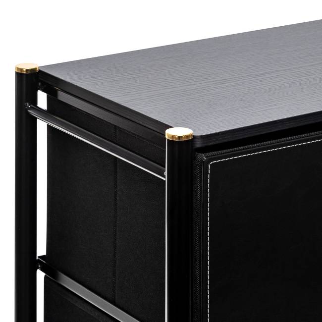 Комод Leset Хайди широкий 5 ящиков Чёрный Чёрный Комод Leset Хайди широкий 5 ящиков Чёрный Чёрный