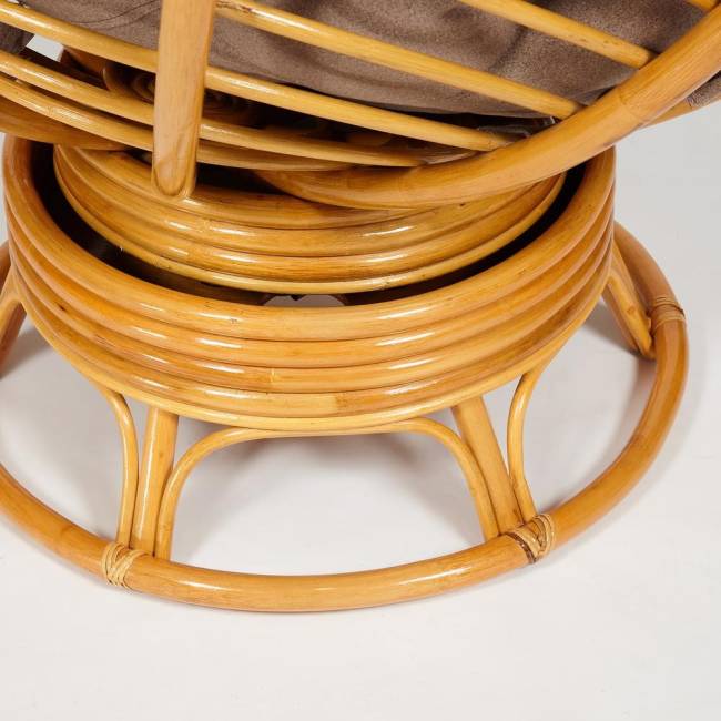 Кресло-качалка PAPASAN/ПАПАСАН w 23/01 B /с подушкой/ 115х78х104 см, Honey (мед), экошерсть Коричневый, 1811-5 Honey (мед) Кресло-качалка PAPASAN/ПАПАСАН w 23/01 B /с подушкой/ 115х78х104 см, Honey (мед), экошерсть Коричневый, 1811-5 Honey (мед)