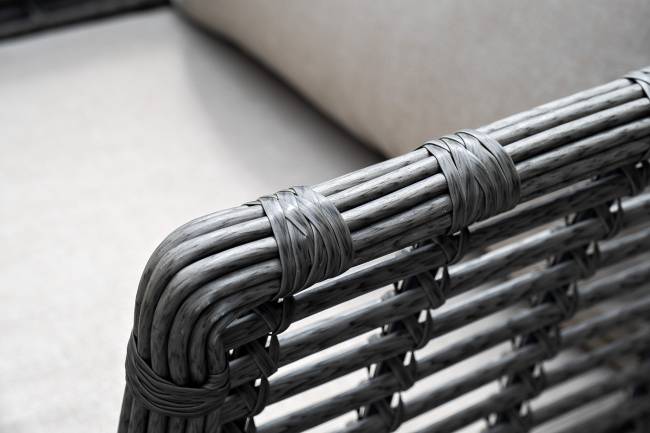 "Валенсия" лаунж-зона из искусственного ротанга, цвет серый "Валенсия" лаунж-зона из искусственного ротанга, цвет серый