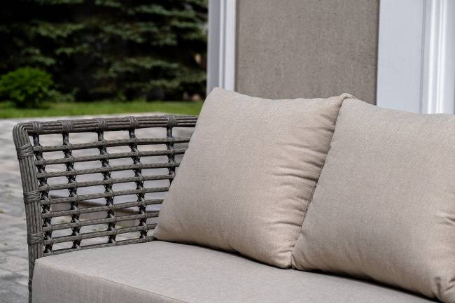 "Валенсия" лаунж-зона из искусственного ротанга, цвет серый "Валенсия" лаунж-зона из искусственного ротанга, цвет серый