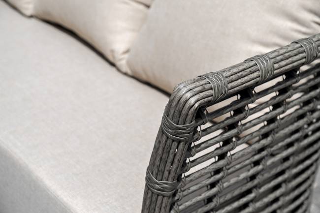 "Валенсия" лаунж-зона из искусственного ротанга, цвет серый "Валенсия" лаунж-зона из искусственного ротанга, цвет серый