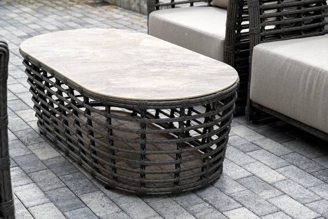 "Валенсия" лаунж-зона из искусственного ротанга, цвет серый "Валенсия" лаунж-зона из искусственного ротанга, цвет серый