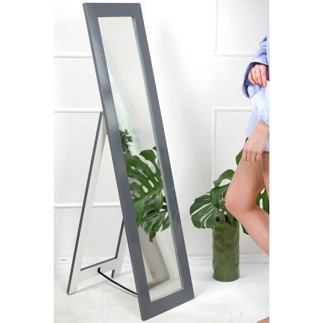 Зеркало напольное BeautyStyle 8 серый графит 138 см х 35 см