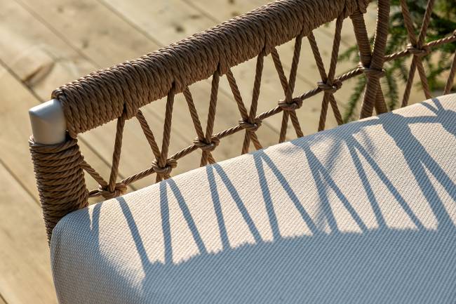 "Венеция" лаунж-зона из искусственного ротанга, цвет соломенный "Венеция" лаунж-зона из искусственного ротанга, цвет соломенный