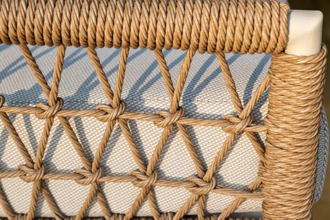 "Венеция" лаунж-зона из искусственного ротанга, цвет соломенный "Венеция" лаунж-зона из искусственного ротанга, цвет соломенный