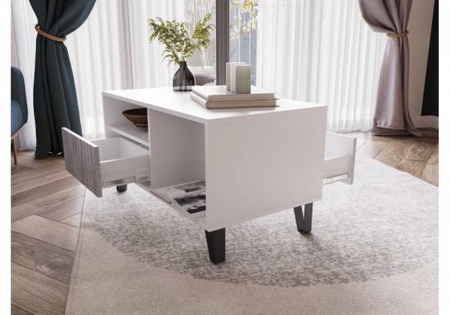 Эннис белый / бетон светлый