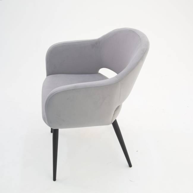 Стол Монте К 100 орех с креслами Пичч велюр серый Стол Монте К 100 орех с креслами Пичч велюр серый