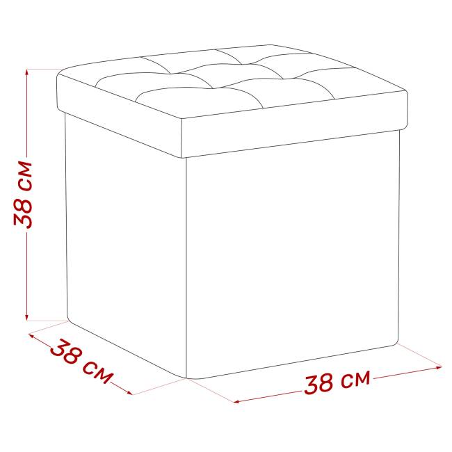Пуф Leset Плуто складной с крышкой Velutto 43 Пуф Leset Плуто складной с крышкой Velutto 43