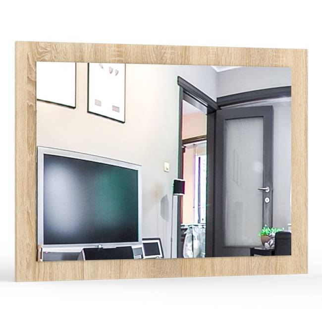 Комод с зеркалом Камелия цвет дуб сонома