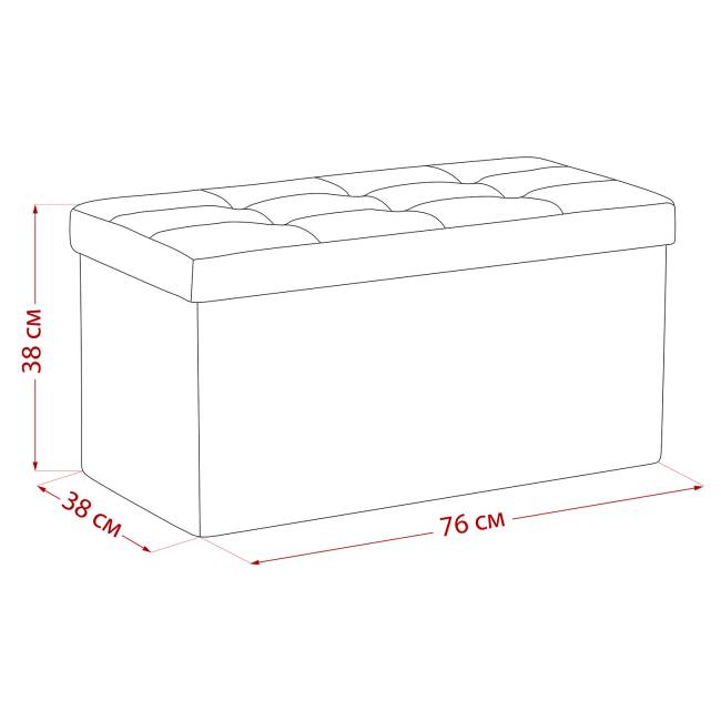 Пуф Leset Леда складной с крышкой Velutto 04 Пуф Leset Леда складной с крышкой Velutto 04