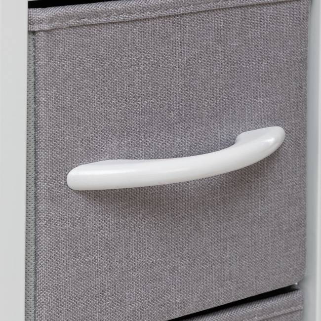 Комод Leset Ноа 4 ящ. узкий Белый Светло-серый Комод Leset Ноа 4 ящ. узкий Белый Светло-серый