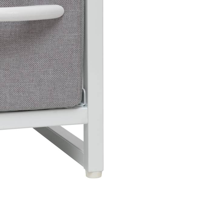 Комод Leset Ноа 4 ящ. узкий Белый Светло-серый Комод Leset Ноа 4 ящ. узкий Белый Светло-серый