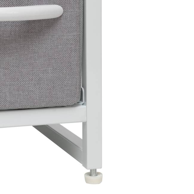 Комод Leset Ноа 4 ящ. узкий Белый Светло-серый Комод Leset Ноа 4 ящ. узкий Белый Светло-серый