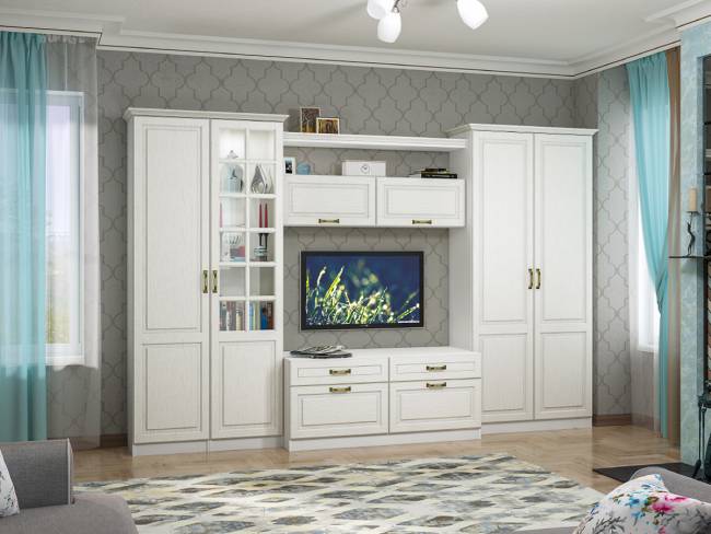 Шкаф Ливерпуль цвет ясень ваниль/белый