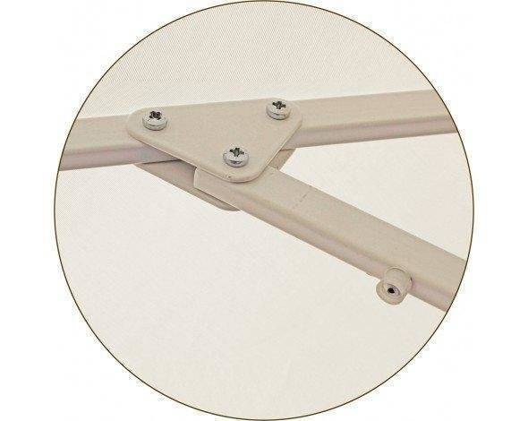 Зонт Митек D2,5 м круглый с воланом, стальной с подставкой