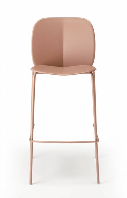 Стул пластиковый полубарный Mentha Go Green карамельный 490х520х1010 мм Стул пластиковый полубарный Mentha Go Green карамельный 490х520х1010 мм