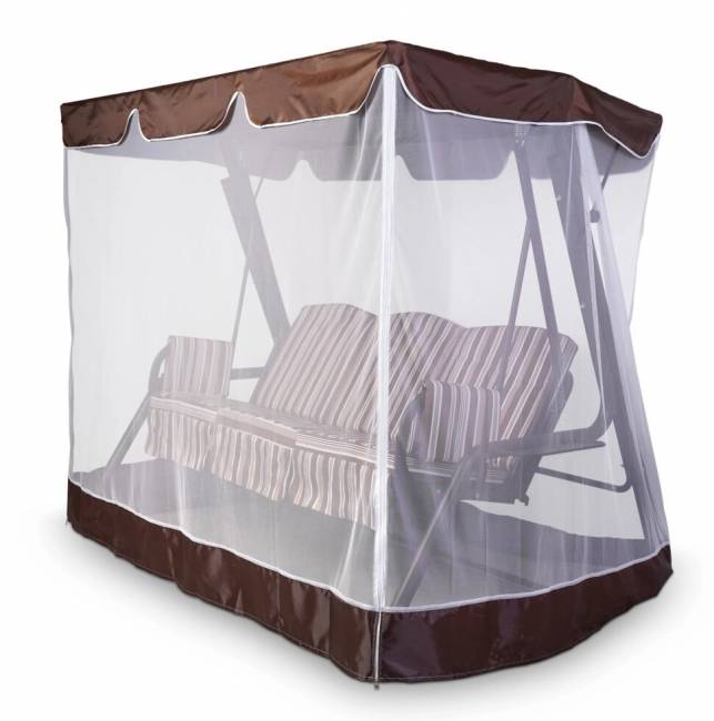 Тент-крыша + москитная сетка Элит Люкс Плюс 240х123х175, шоколад Тент-крыша + москитная сетка Элит Люкс Плюс 240х123х175, шоколад