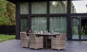 LUDWIG + FIONA обеденный комплект серого цвета