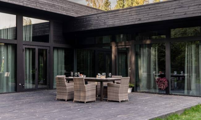 LUDWIG + FIONA обеденный комплект серого цвета