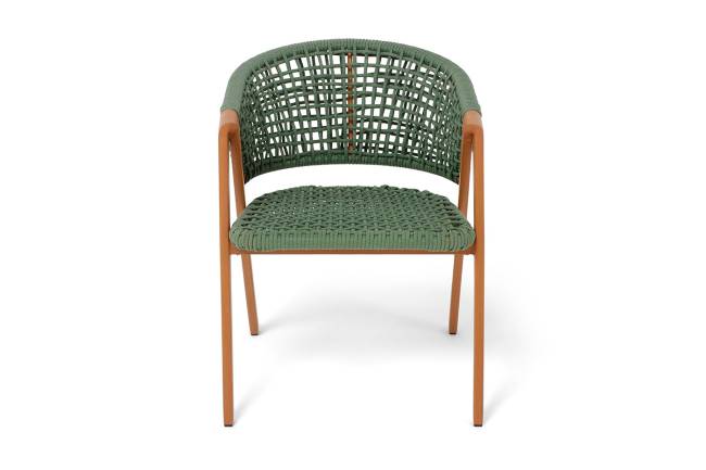 "Амстердам" плетеный стул из искусственного ротанга, цвет зеленый
