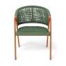 "Амстердам" плетеный стул из искусственного ротанга, цвет зеленый