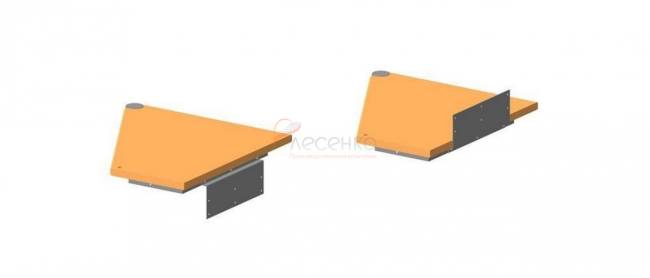 Винтовая лестница ЛЕС-1,8 высота 2475-2700, Серый, Сосна