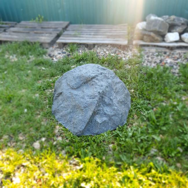 Искусственный валун "ЛЮКС", D80-3, серый