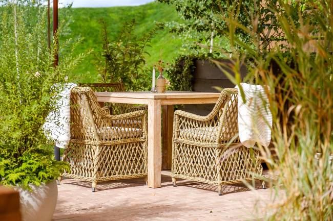 "Латте" плетеное кресло из искусственного ротанга, цвет соломенный "Латте" плетеное кресло из искусственного ротанга, цвет соломенный