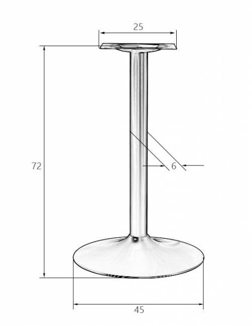 Подстолье обеденное DOBRIN ALAN BLACK