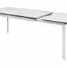 Керамический стол Cremona 140 matte statuario белый мрамор матовый / белый
