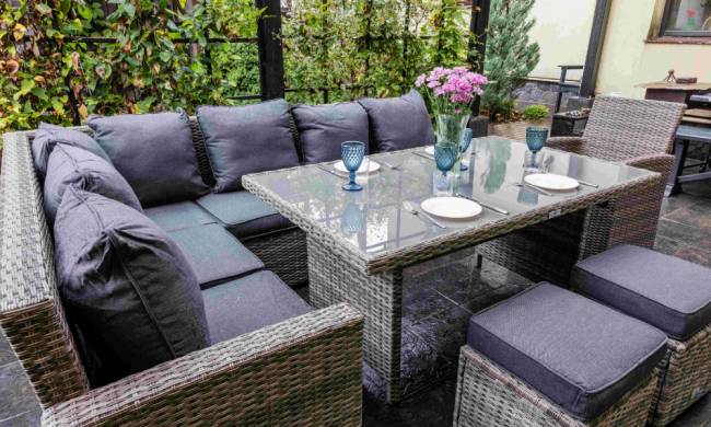 ZORRO PLUS серый комплект мебели из искусственного ротанга