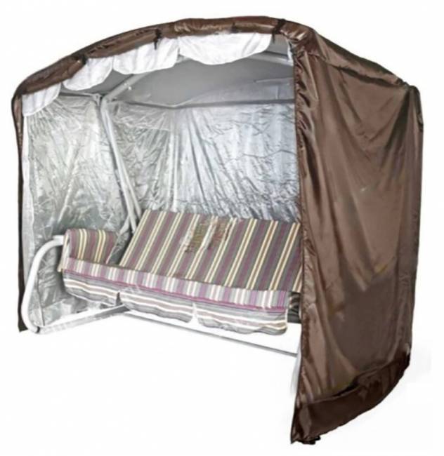 Чехол  для садовых качелей Эдем Люкс 220х175х185, шоколад