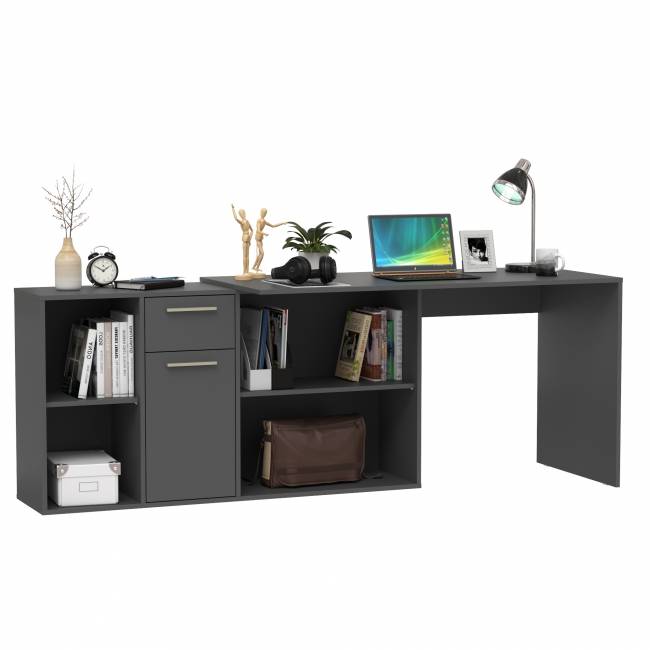 Стол-трансформер письменный Лайт 03.245.01 цвет тёмно-серый