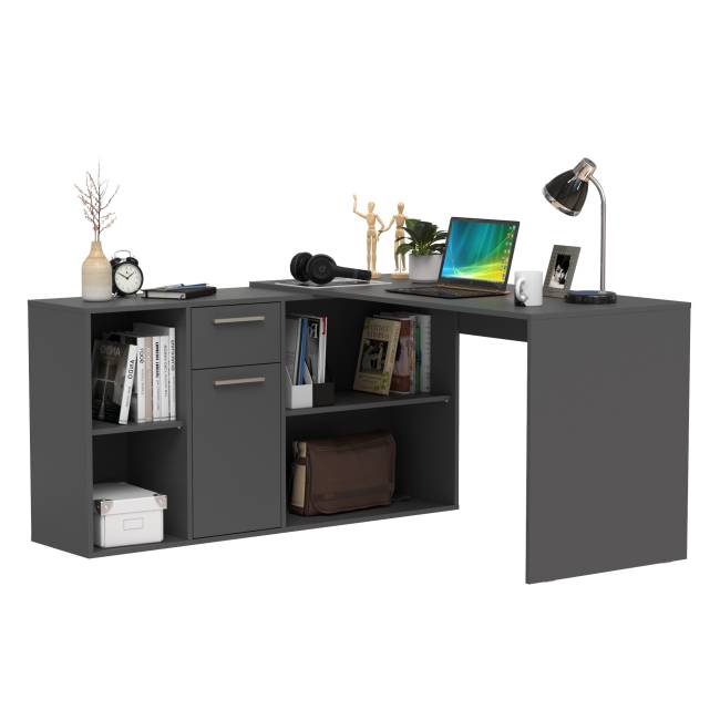 Стол-трансформер письменный Лайт 03.245.01 цвет тёмно-серый