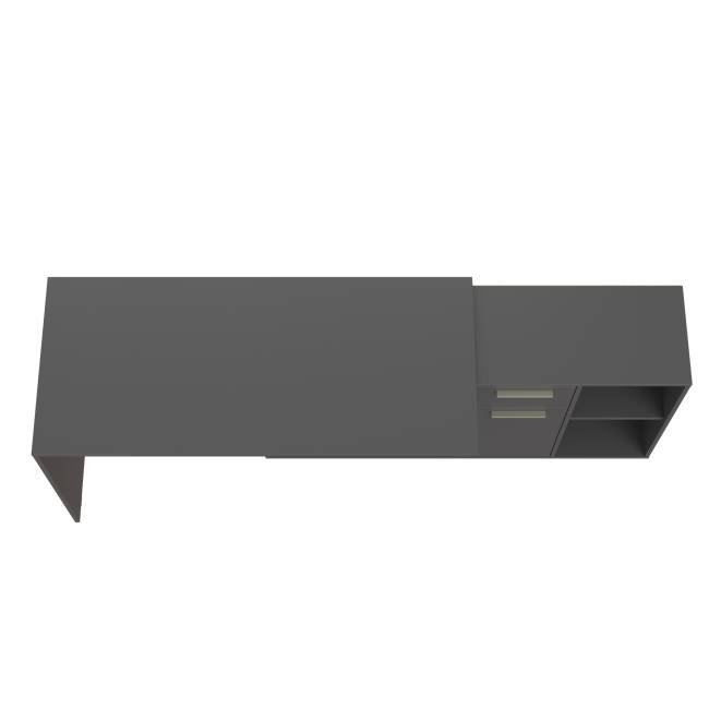 Стол-трансформер письменный Лайт 03.245.01 цвет тёмно-серый