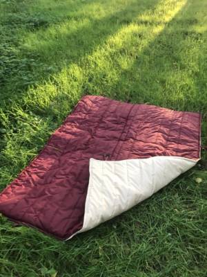 Двухсторонний Матрас-накидка Мелания, бордовый,200 х 210