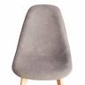 Стул CINDY SOFT (mod. C1021F1-1) фактурный велюр/дерево бук, 55 х 48 х 83 см, Серый LY1701-26 / натуральный (Комплект из 4 шт.) Серый LY1701-26 / натуральный фактурный велюр/дерево бук