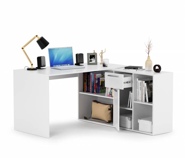 Стол-трансформер письменный Лайт цвет белый