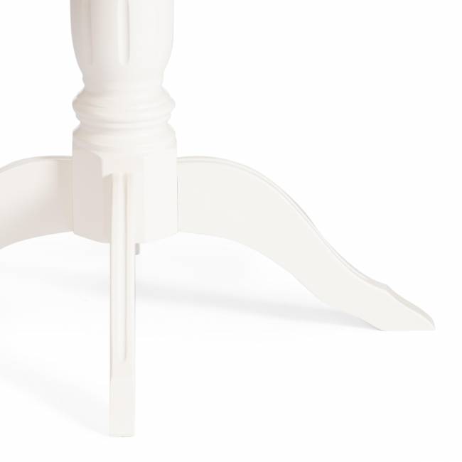 Стол STEFANO бук, мдф, 100+30x80x77см, Ivory white Ivory white бук, мдф