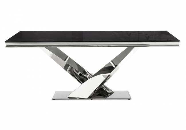 Стол стеклянный Levon 200x100x75 black