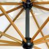 Зонт профессиональный 3х4 м Palladio Braccio имитация ироко, слоновая кость 3000х4000 мм