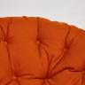 Кресло PAPASAN/ПАПАСАН 23/01 W  /с подушкой/ диаметр подушки 122 см, 115х101х104 см, Cognac (коньяк), ткань Оранжевый, С 23