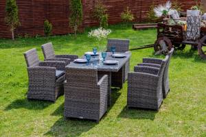 Обеденный комплект FIONA из искусственного ротанга